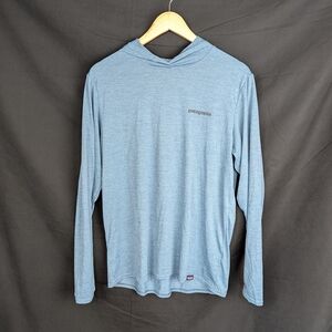 Patagonia Cool Daily Capilene Blue Long Sleeve Hoody Size Medium